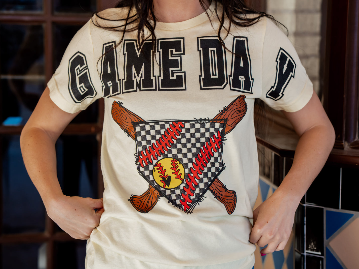 Game Day Check Home Plate - Softball Tee
