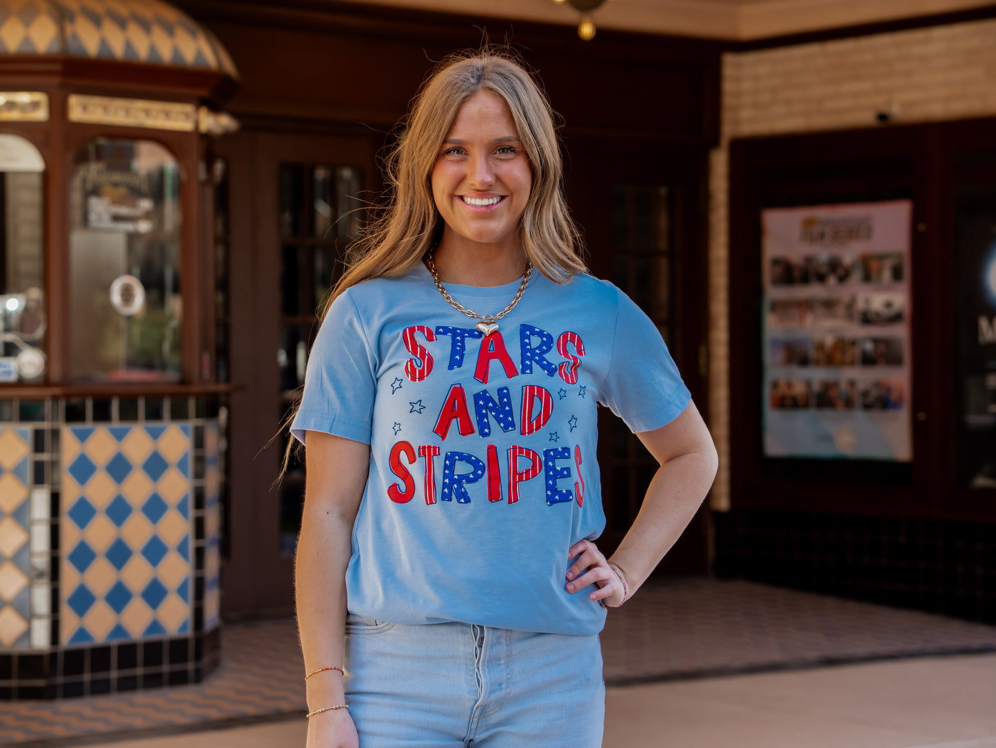 Stars & Stripes Patterns - Patriotic Tee