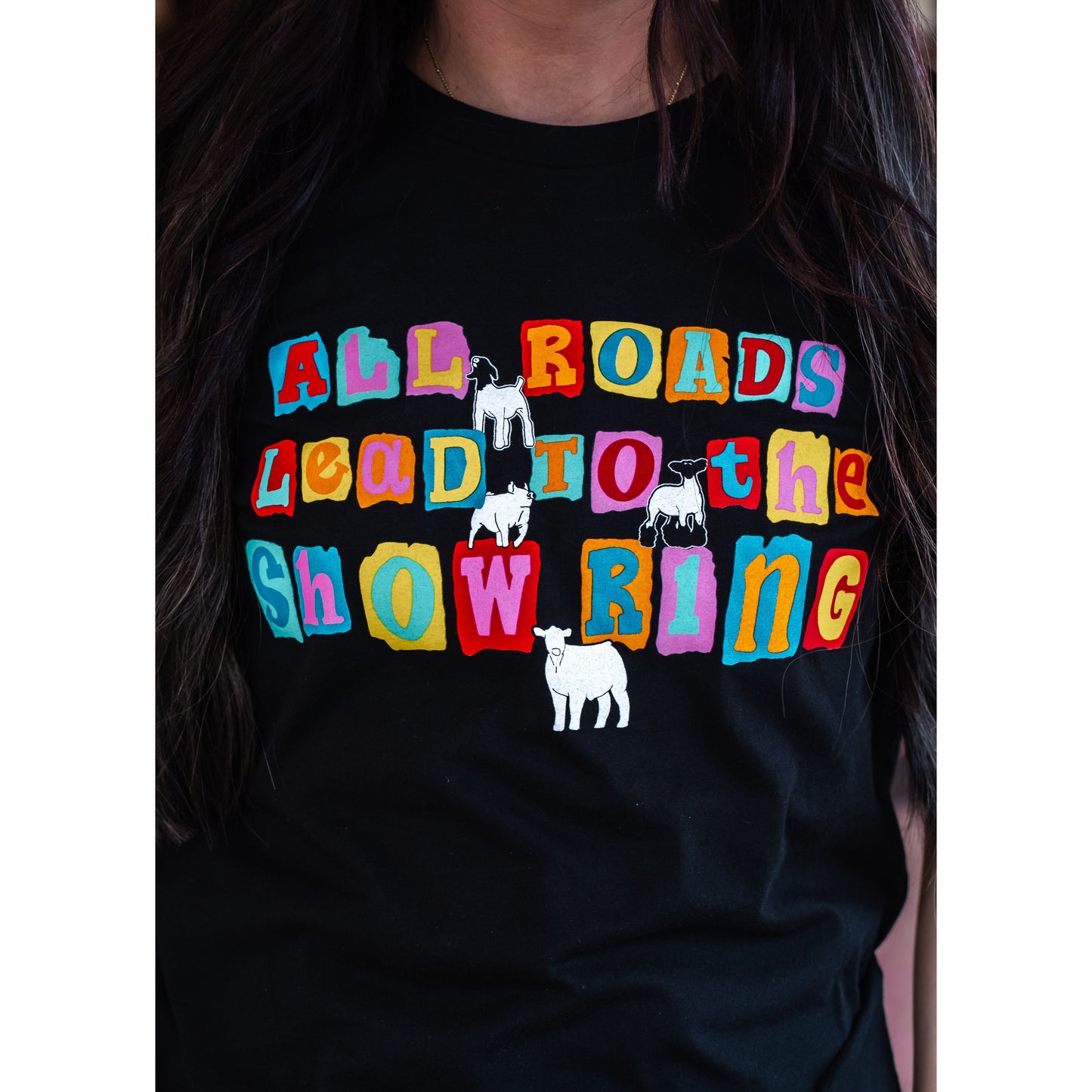 All Roads Lead to the Show Ring - Stock Show Tee
