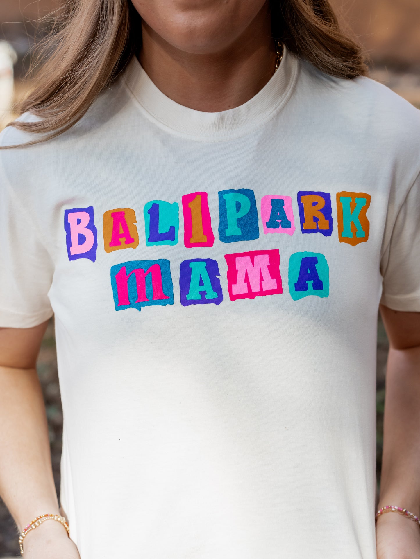 Ballpark Mama Scrapbook - Baseball/Softball Crop Tee