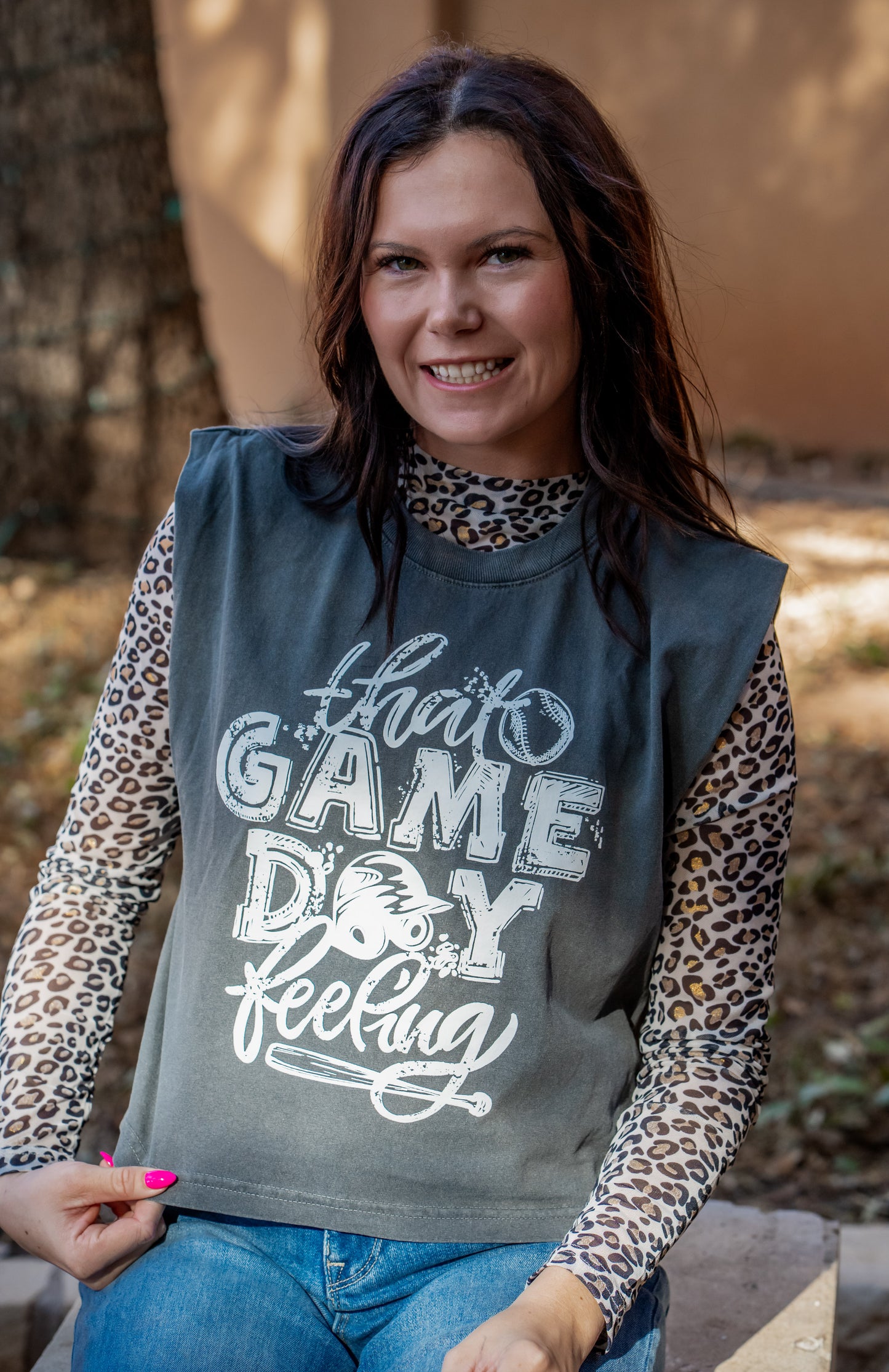 That Game Day Feeling - Baseball/Softball Sleeveless Tee
