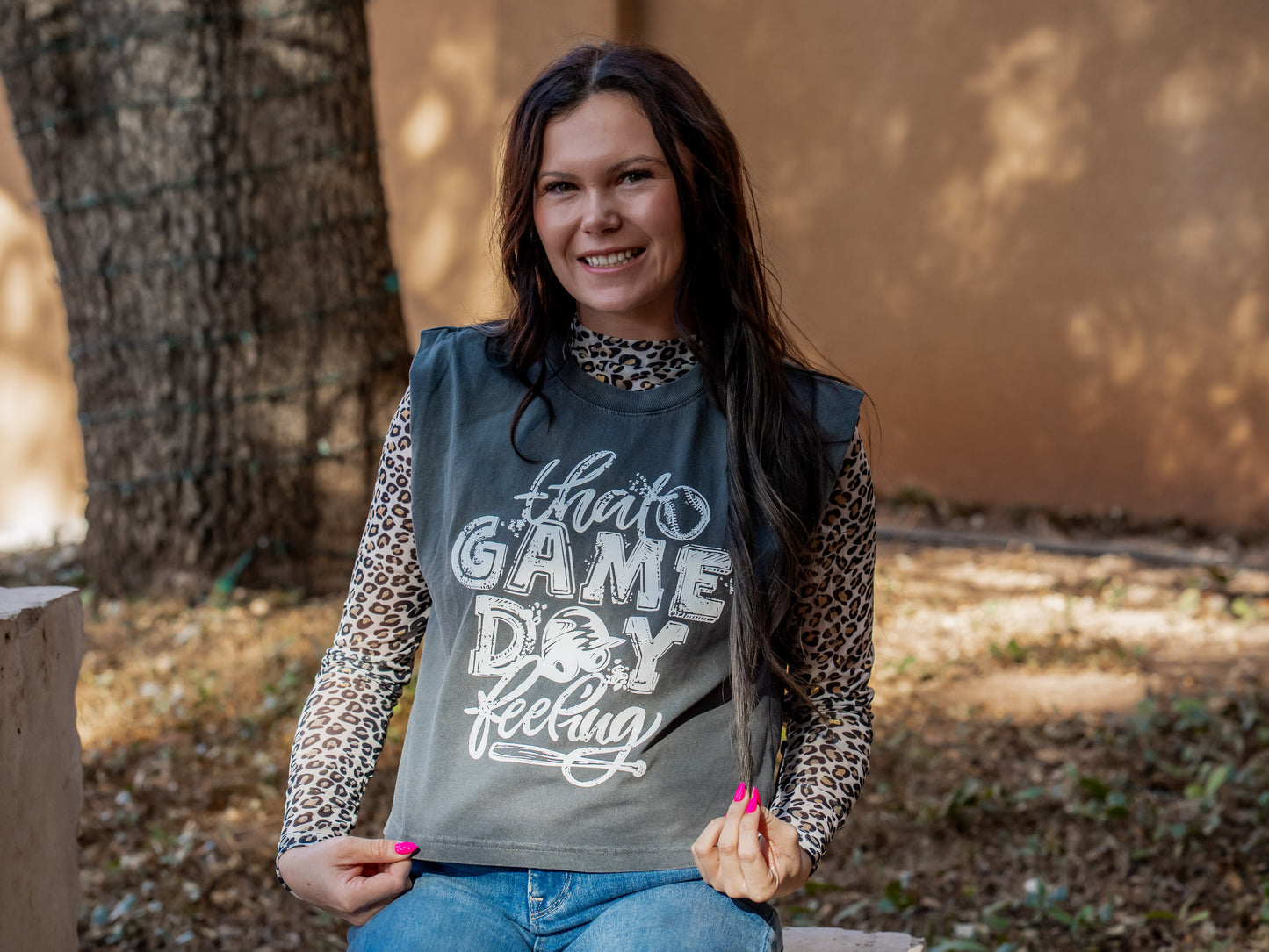 That Game Day Feeling - Baseball/Softball Sleeveless Tee
