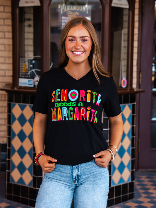 Senorita Needs a Margarita - Cinco Tee