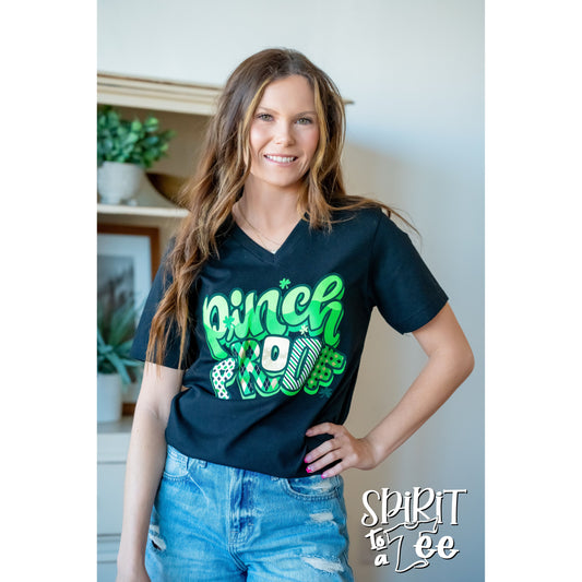 Pinch Proof - St. Patrick's Day V-Neck Tee