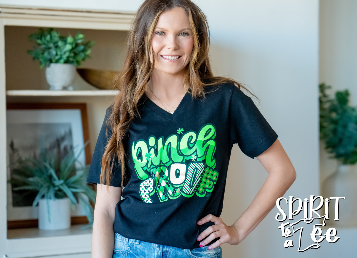 Pinch Proof - St. Patrick's Day V-Neck Tee