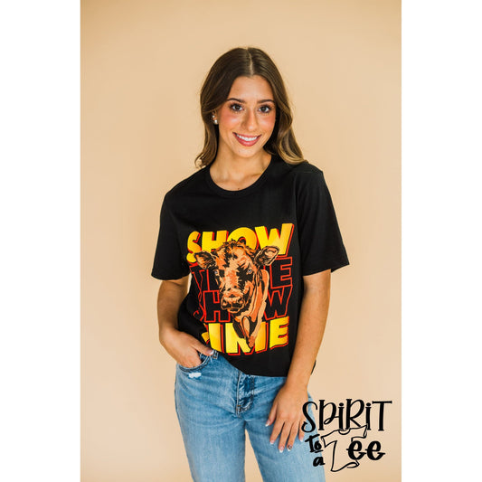 Show Time Steer - Stock Show Tee