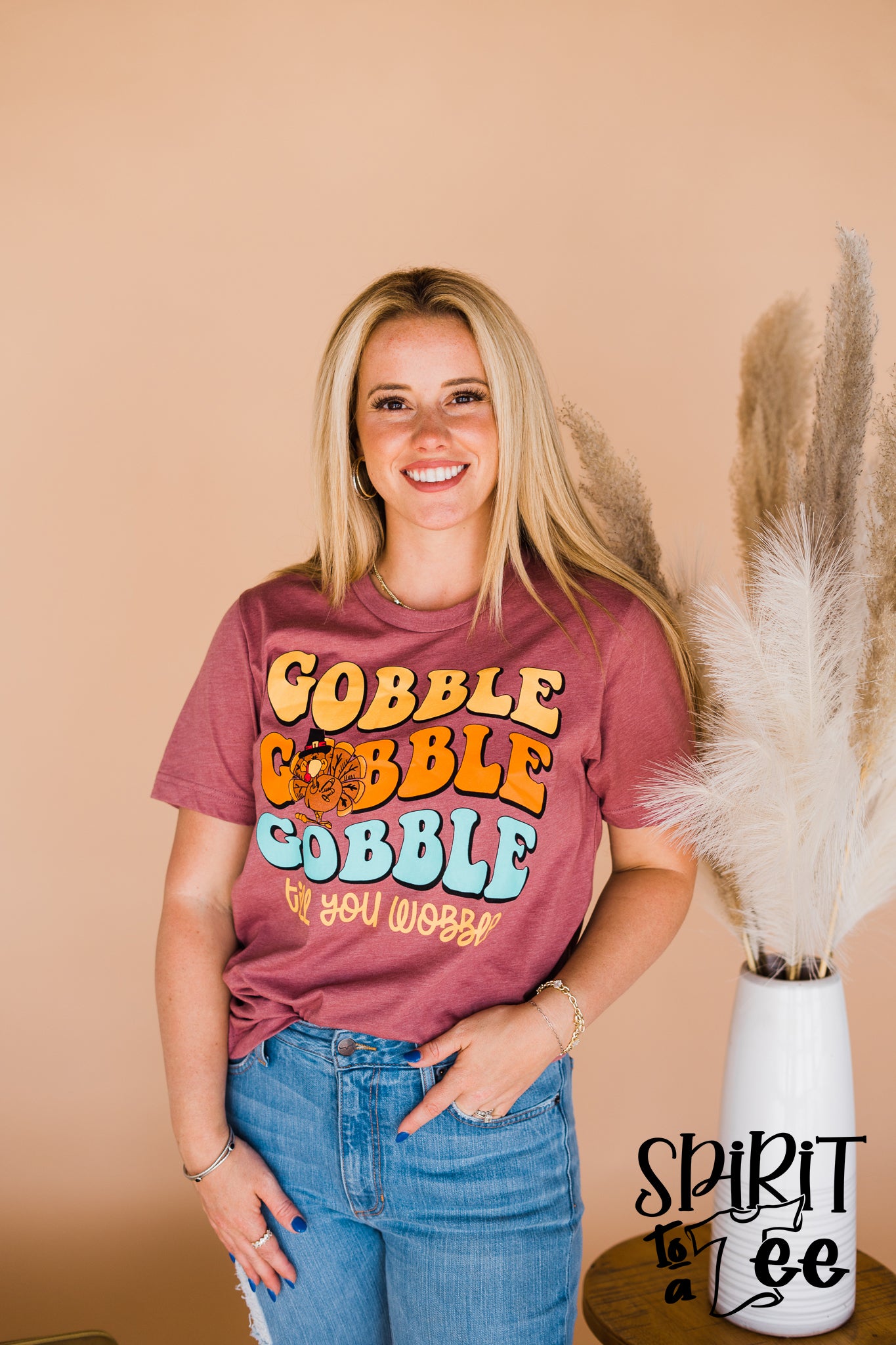 Gobble Till You Wobble - Thanksgiving Tee