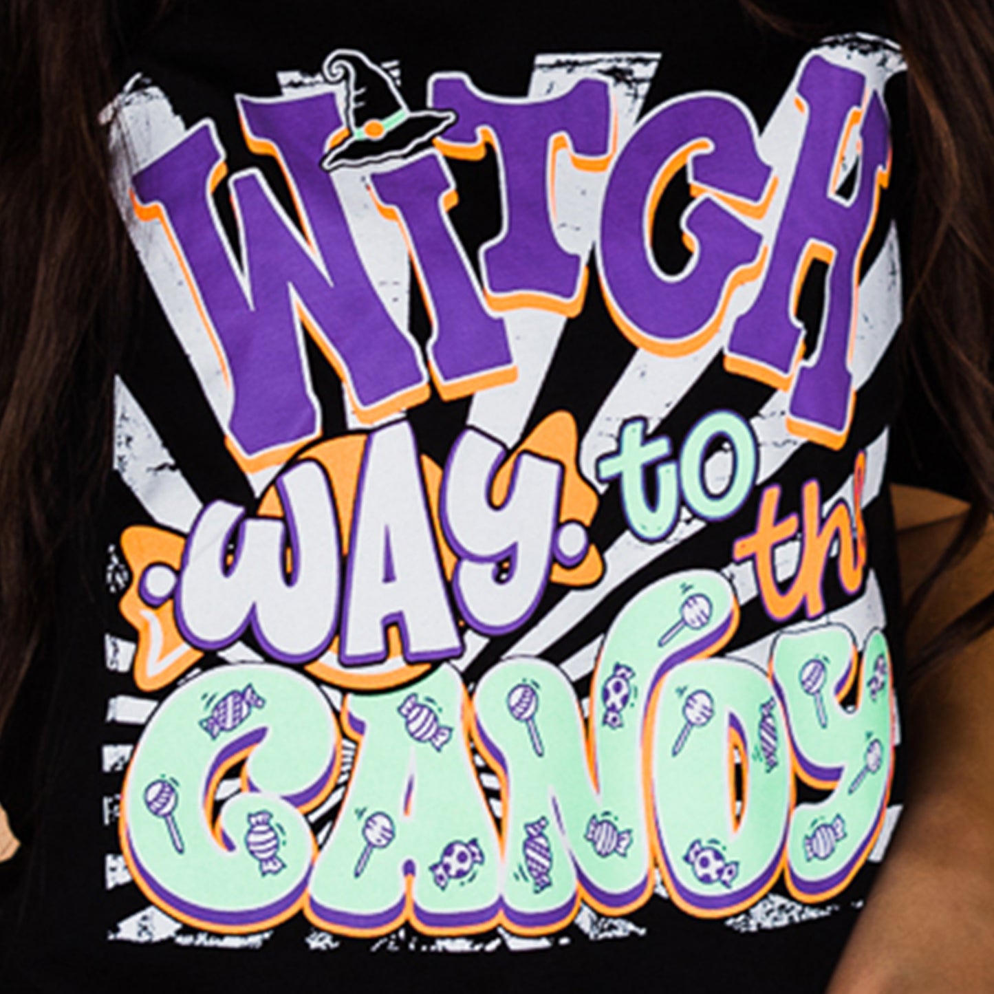 Witch Way to the Candy - Halloween Tee