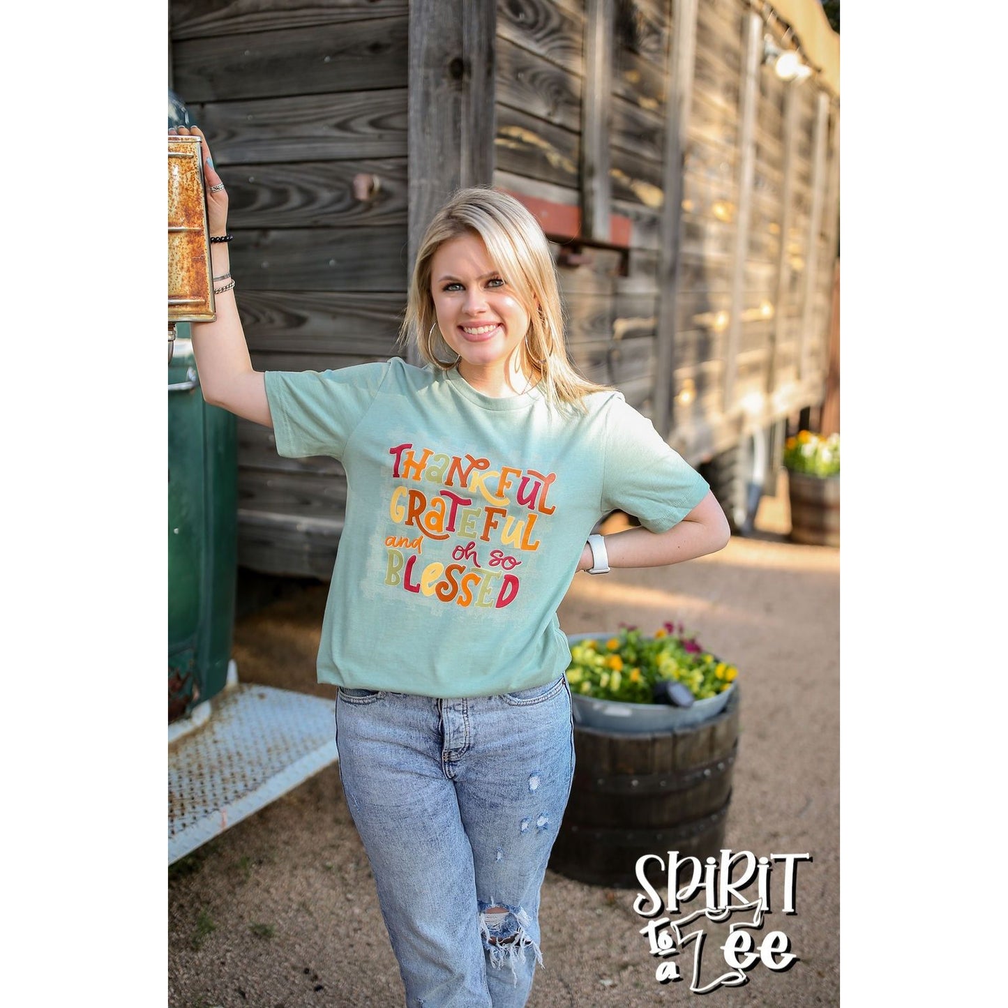 Thankful Grateful & oh so Blessed - Thanksgiving Tee