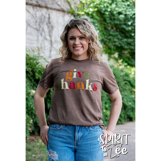 Give Thanks Simple - Thanksgiving Tee
