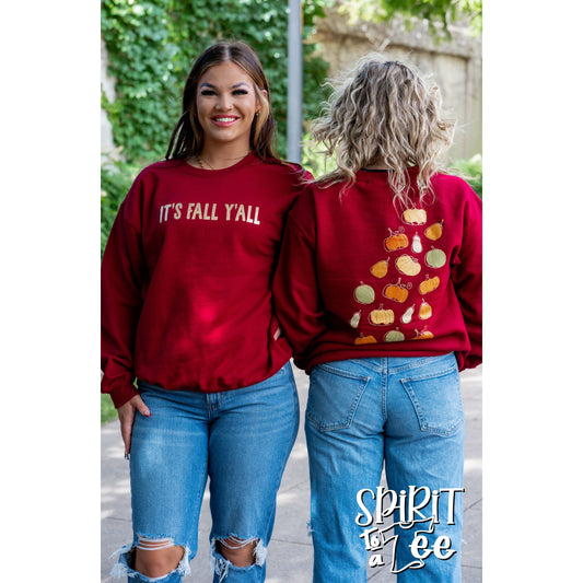 It's Fall Y'all Pumpkins Sweatshirt - Thanksgiving Tee