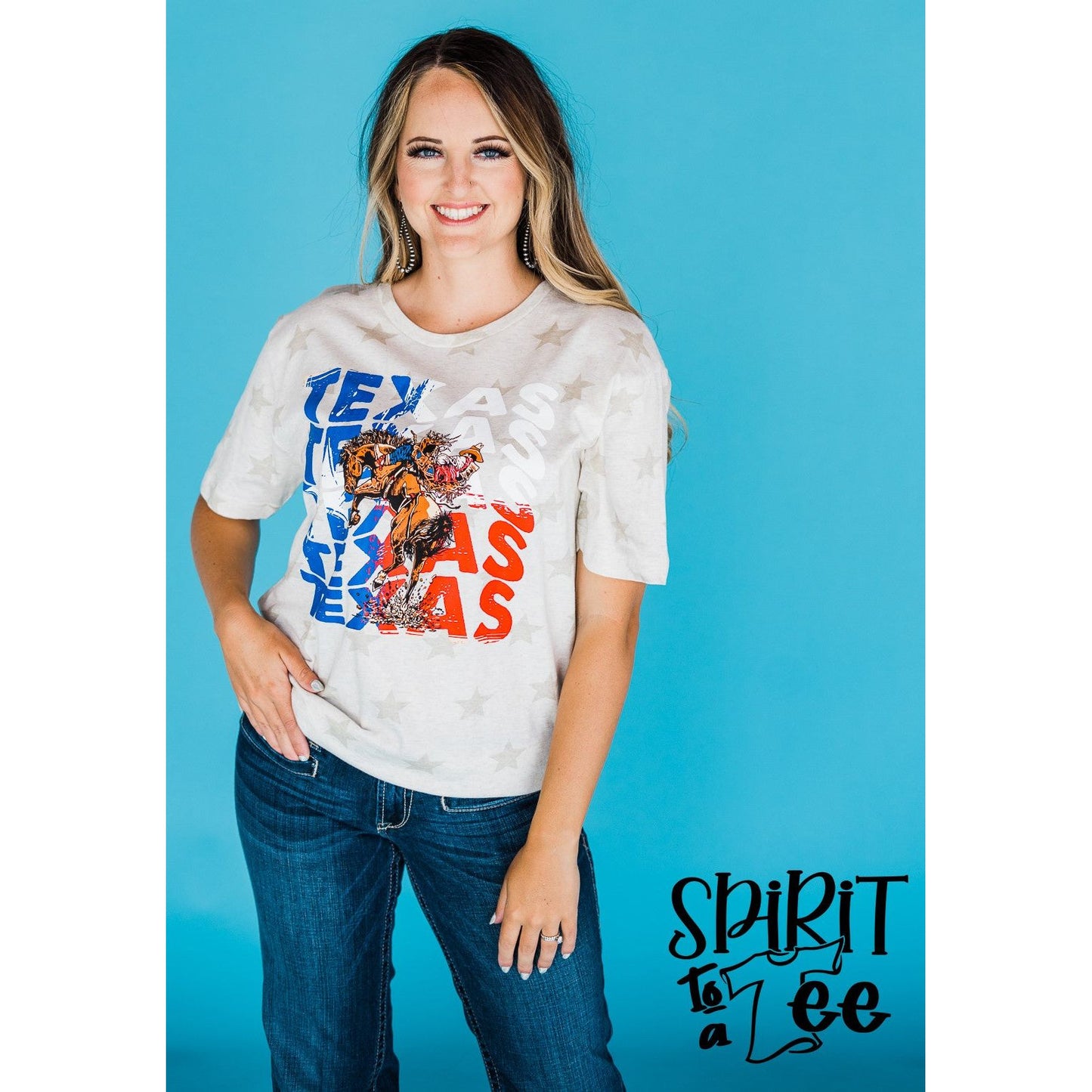 Texas Repeat Cowboy Star Tee