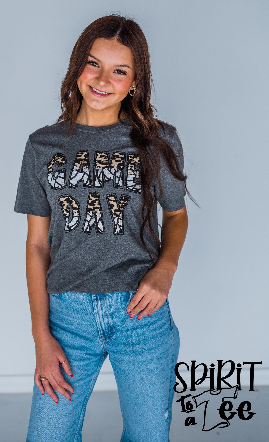Game Day Split Volleyball Tee
