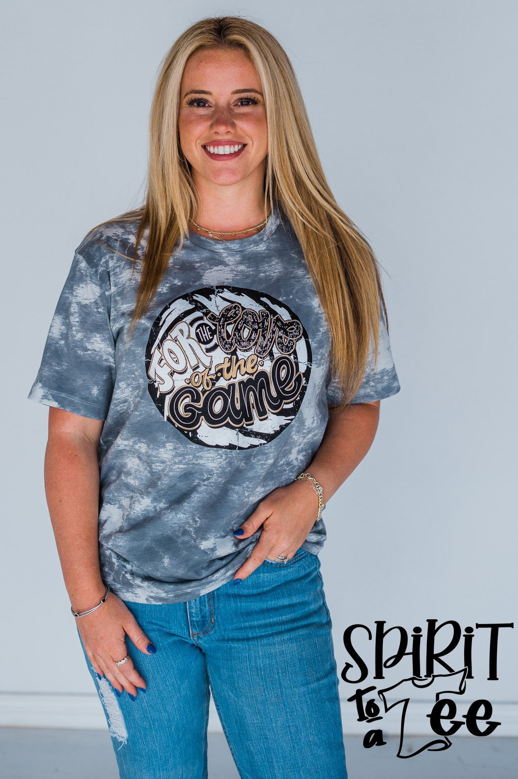 For the Love of the Game Volleyball Tie-Dye Tee