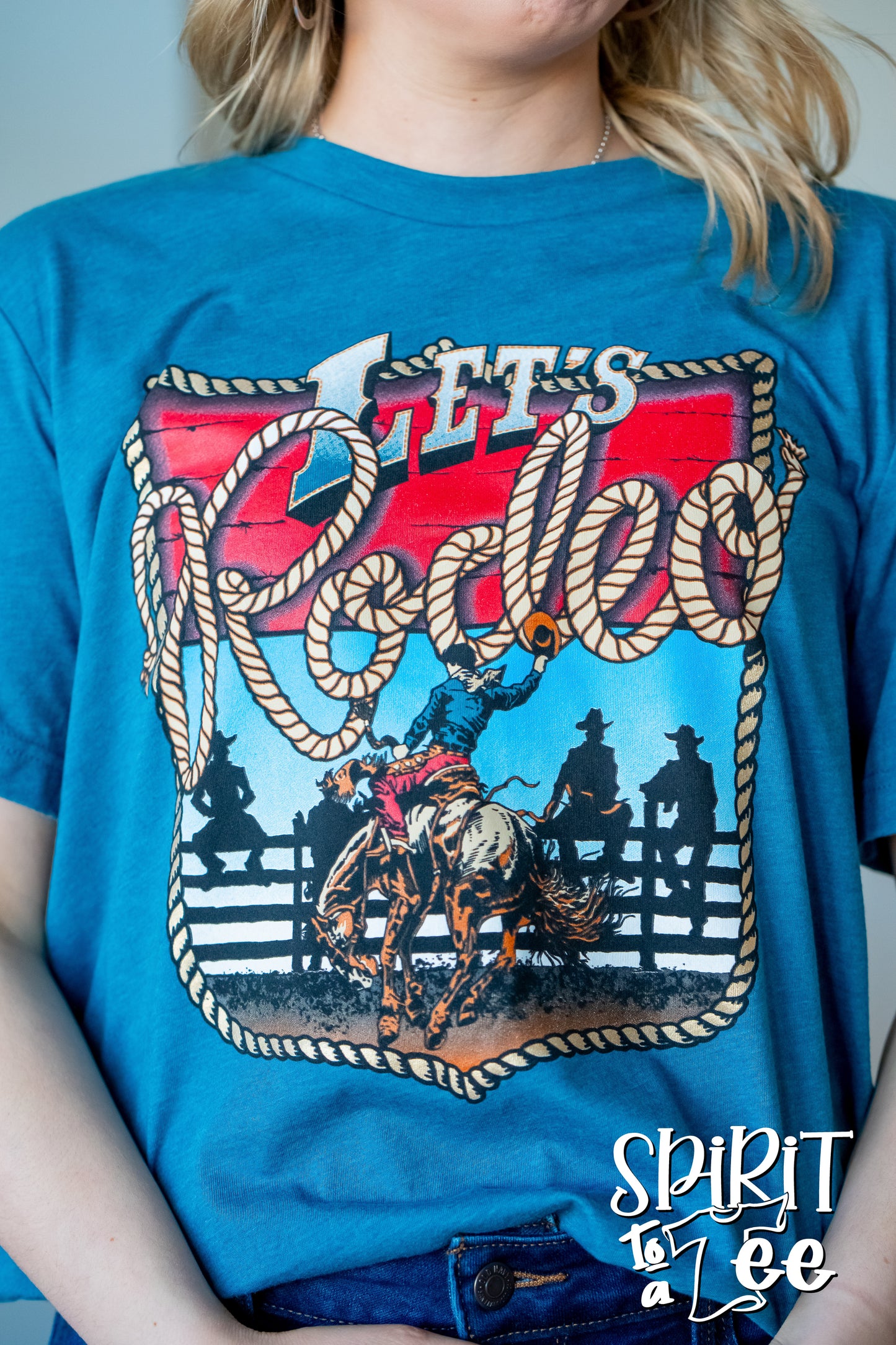 Let's Rodeo Bronc - Western Tee