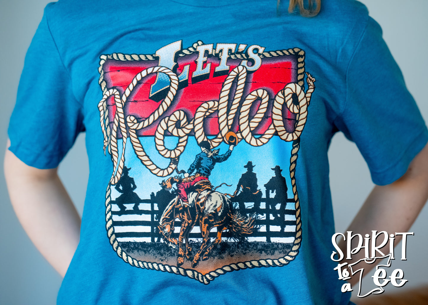 Let's Rodeo Bronc - Western Tee