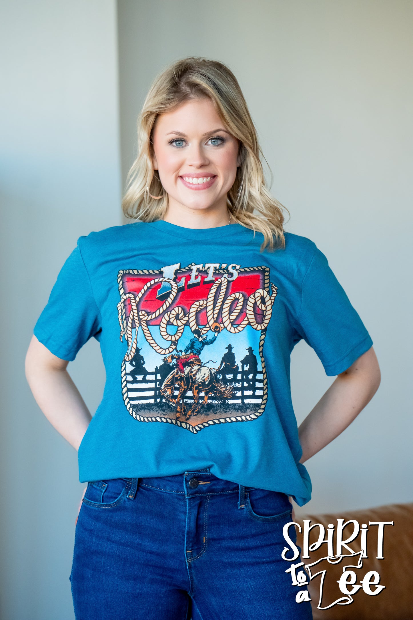 Let's Rodeo Bronc - Western Tee