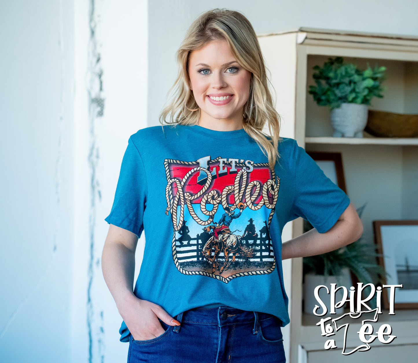 Let's Rodeo Bronc - Western Tee