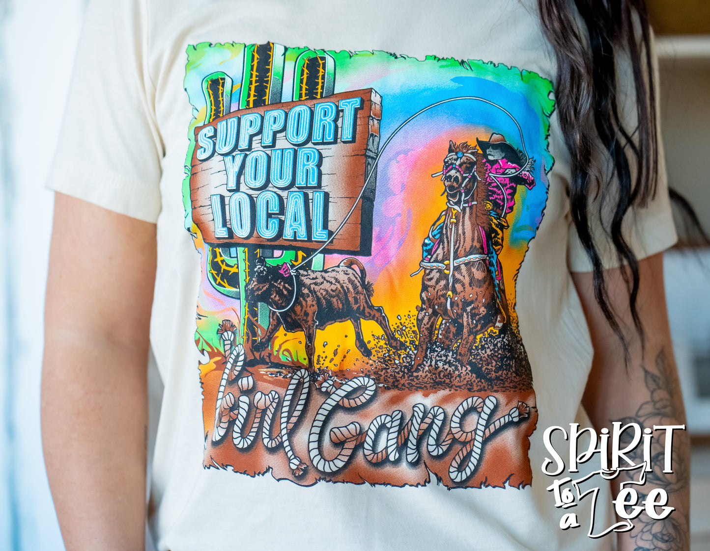 Breakaway Support Your Local Girl Gang - Western Tee