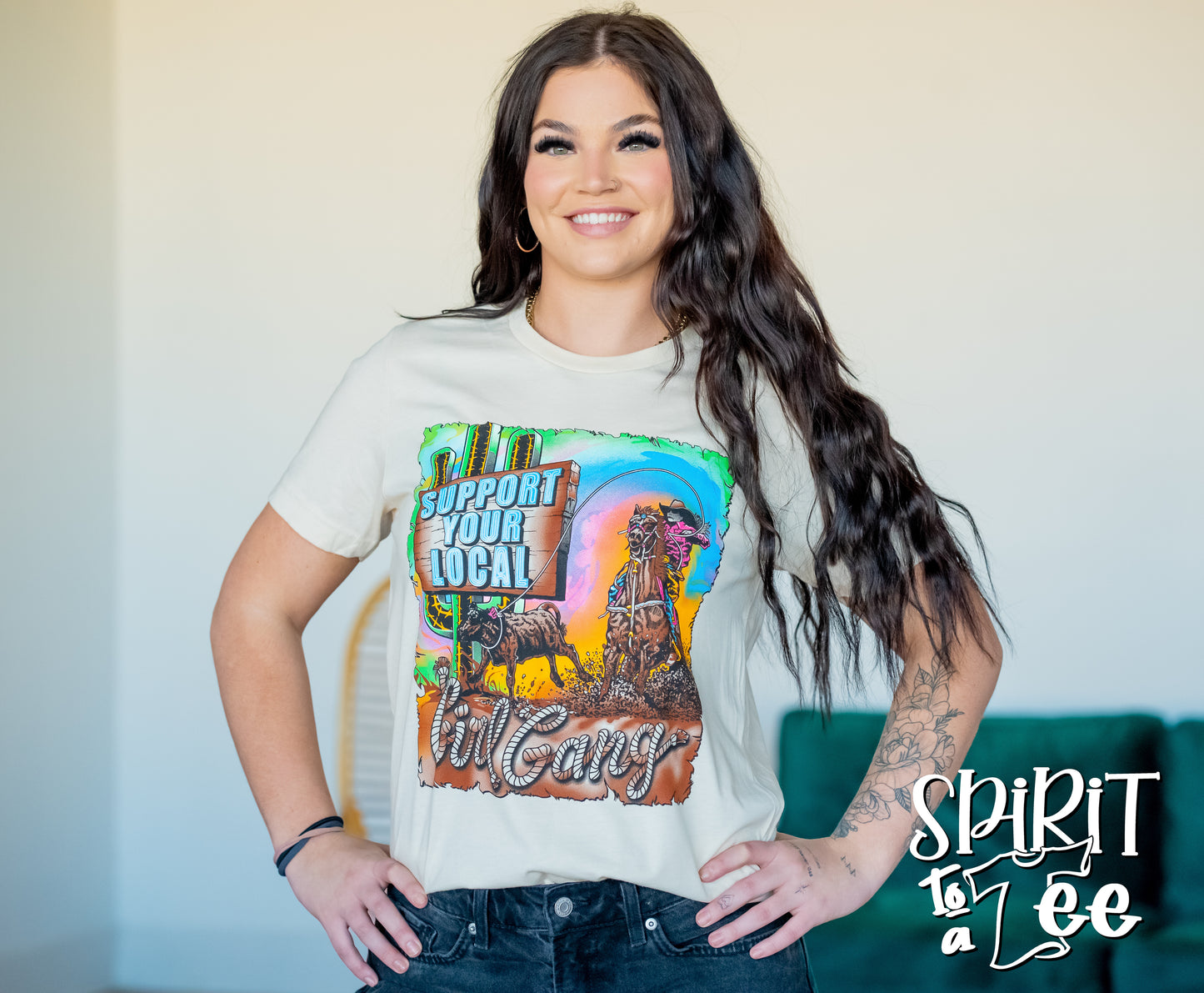 Breakaway Support Your Local Girl Gang - Western Tee