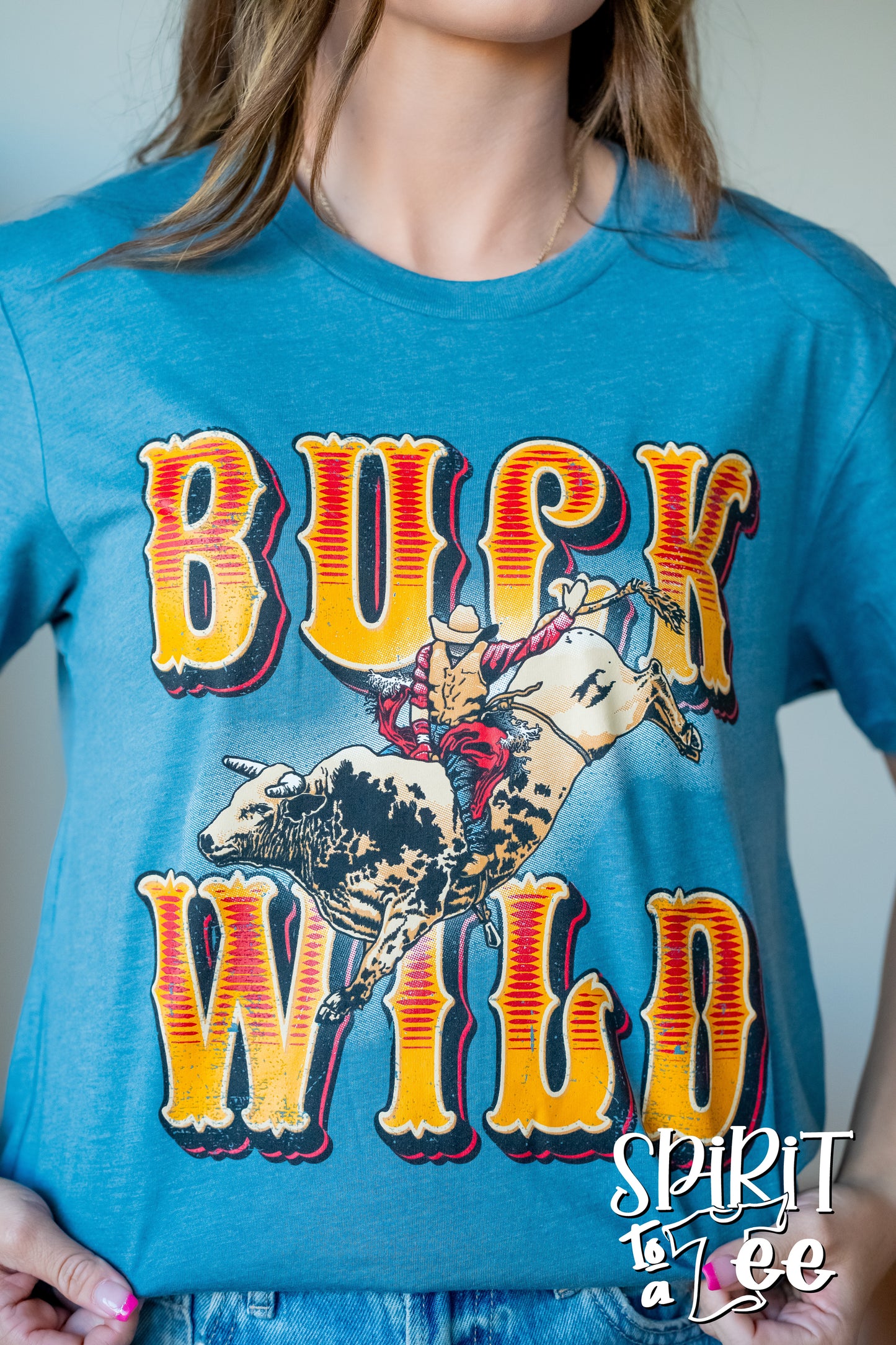 Buck Wild Bull Rider - Western Tee