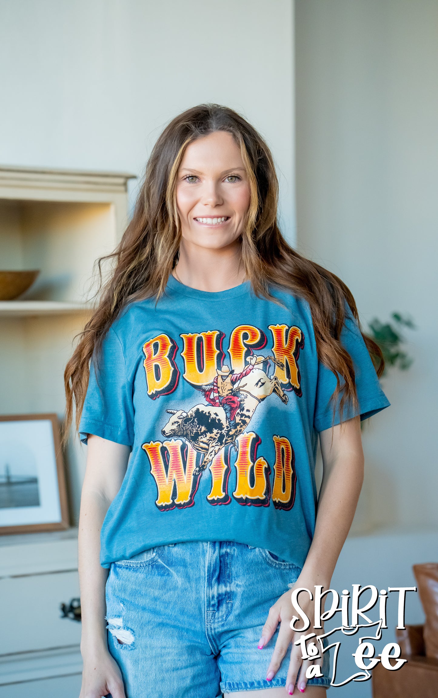 Buck Wild Bull Rider - Western Tee