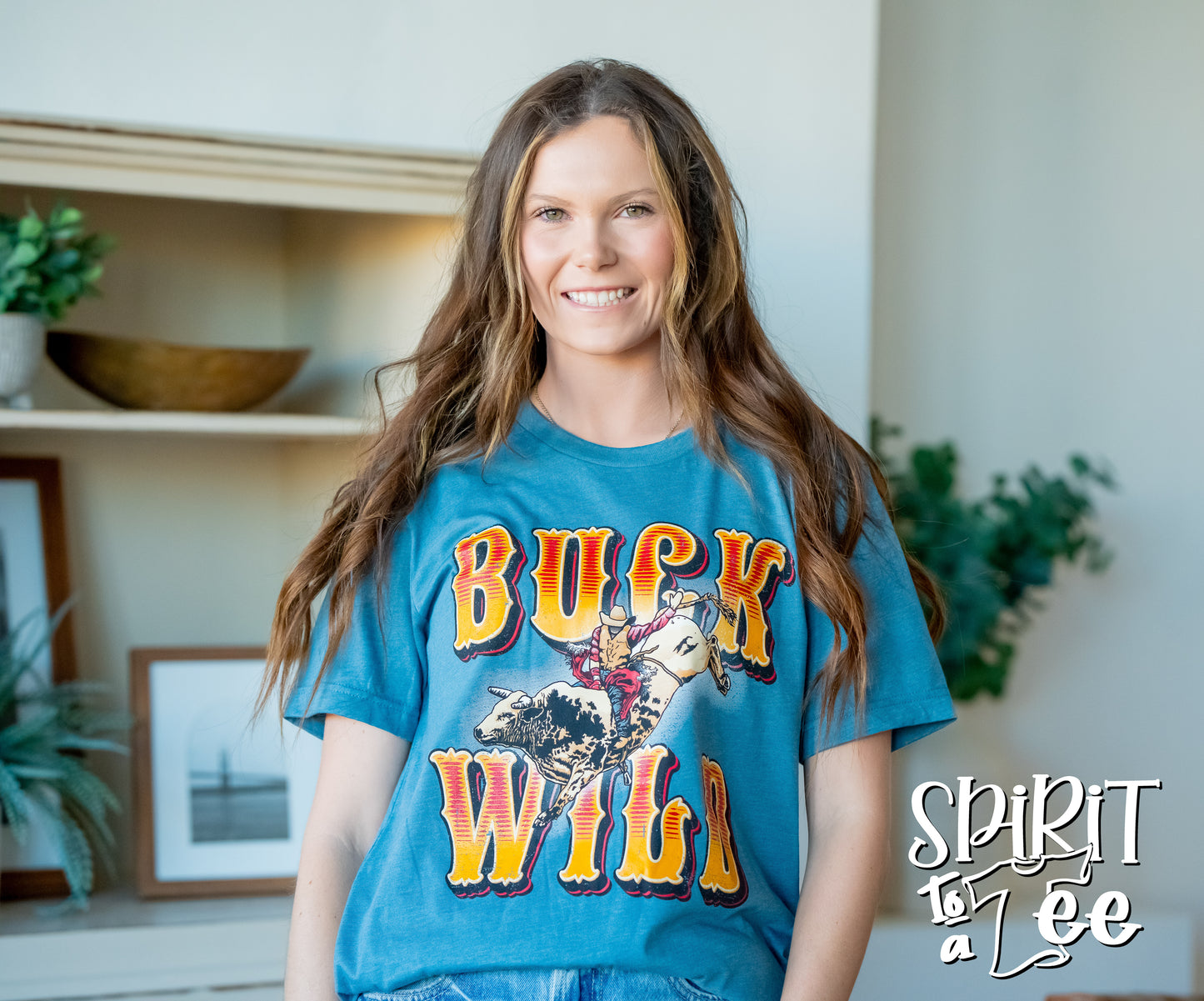 Buck Wild Bull Rider - Western Tee